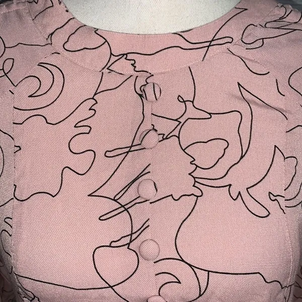 Pink and black pattern shirt - Image 2