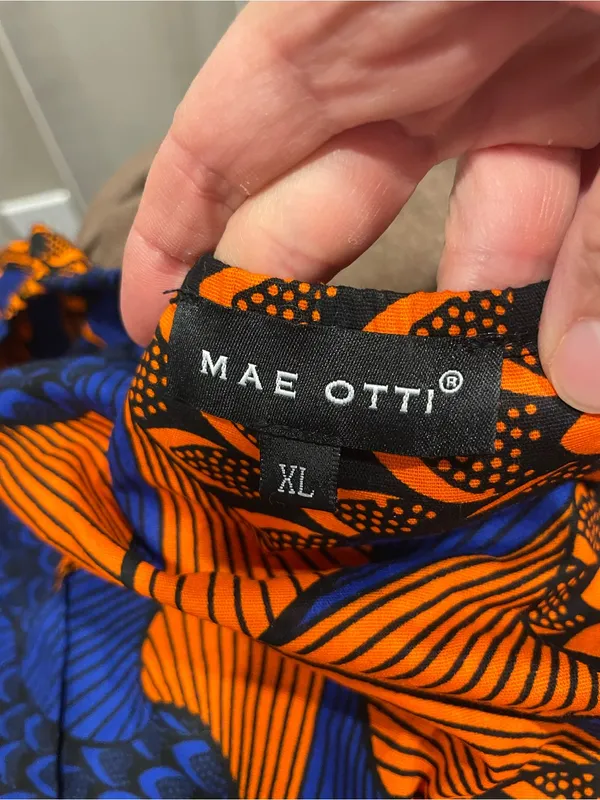 Cute cotton puff sleeve African ankara crop top tie wrap closure Mae Otti - Image 2
