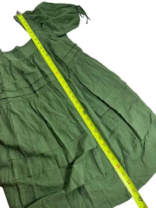 J. Crew Olive Green Calliste mini dress in cotton voile - Image 10