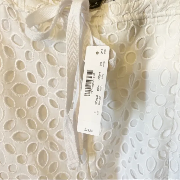 J Crew Eyelet White High Rise Shorts - Image 5