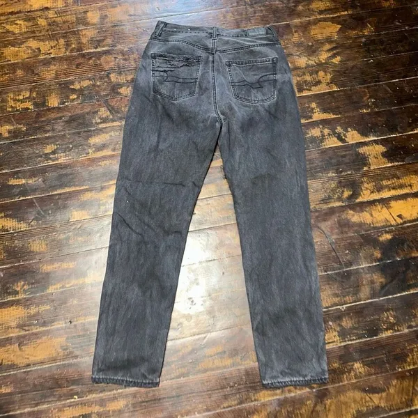 American Eagle black destroyed normcore 4 mom jeans - Image 4