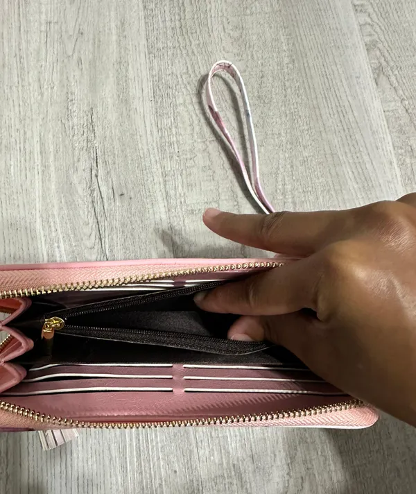 Pink Marble Wristlet Wallet - Image 5