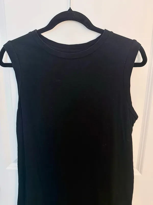 Universal Threads Black Cotton Maxi Dress - Image 3