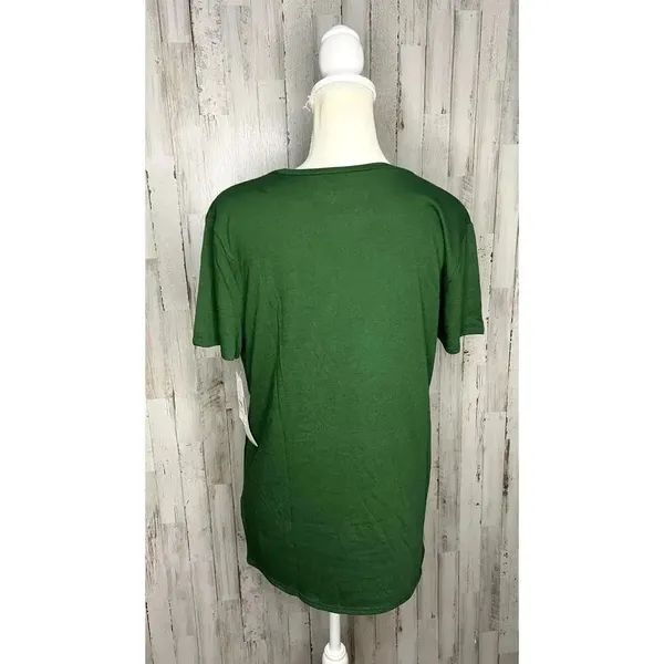 NWT NFL‎ New York Jets Women's Medium Green Short Sleeve Crewneck T-Shirt - Image 3