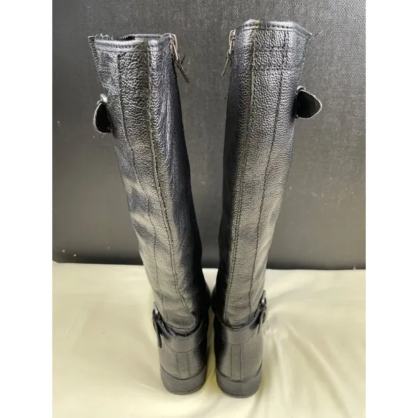 Franco Sarto Women's Black Leather Riding Boots/Shoes Size 6.5 SKU 5263 - Image 4