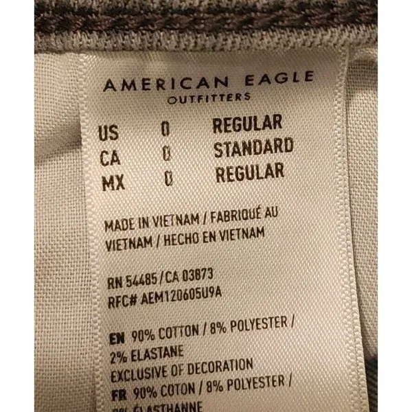 American Eagle Jeggings‎ Gray Wash Distressed Denim Jeans Size 6 - Image 4