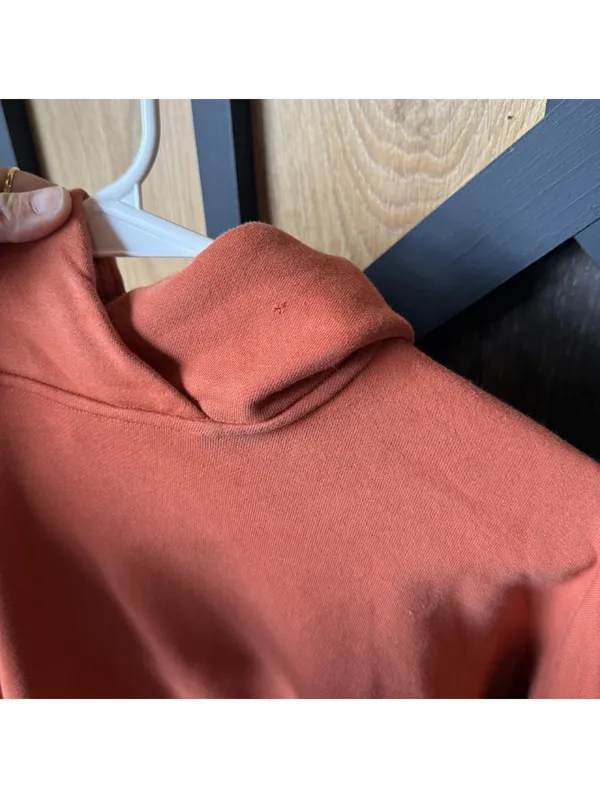 Lululemon relaxed cropped orange hoodie - Image 4