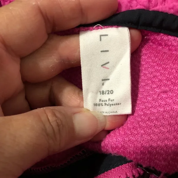 Lane Bryant Livi Active Hot Pink Sherpa Quarter Zip Pullover - Image 4