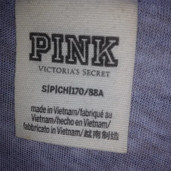 PINK VS Purple Sheer Cling Top L - Image 2