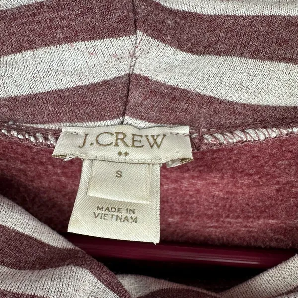J. Crew size small purple gray striped turtleneck long sleeve top‎ shirt - Image 3