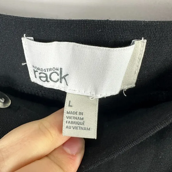 Nordstrom Rack Black Tailored Trousers Large Quiet Luxury Clean Girl‎ Minimal - Image 2