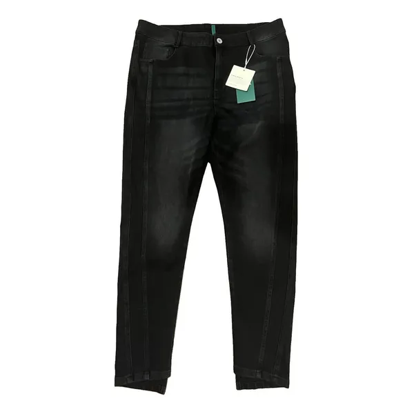 Halara Flex Denim Black Mid Low Rise Zipper Pockets Skinny Jeans Large Tall - Image 2