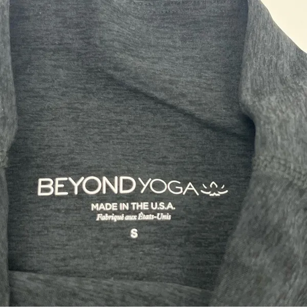 Beyond Yoga Womens Small Spacedye Grey Gray Black Leggings High Rise Athletic‎ - Image 2
