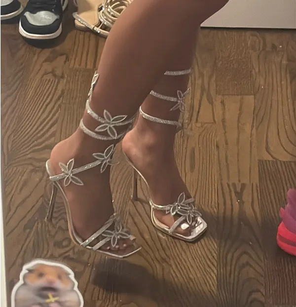 Charlotte Russe Butterfly Sparkly Heels - Image 2