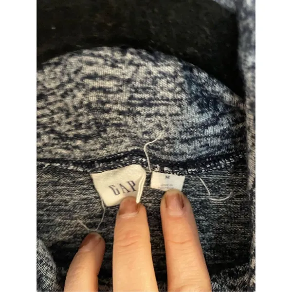 Gap navy cowl neck space dye sweater medium - Image 4