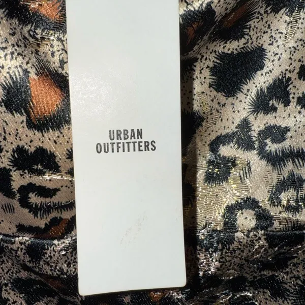 Urban Outfitters Spaghetti Strap Bodycon Slit Leopard Dress XS NEW #719 - Image 9