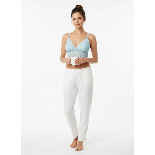 Aerie Sky Blue Lace Padded Bralette Bra Top L - Image 6