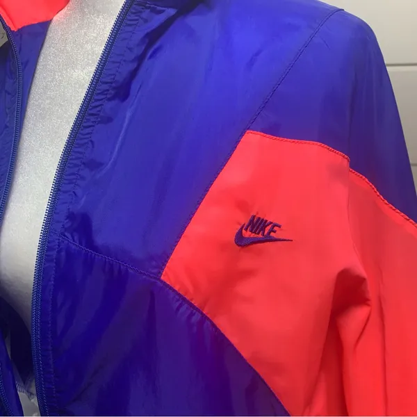 Nike Vintage Retro Jacket Color Block‎ 80s Windbreaker Track Zip Up Size M - Image 6