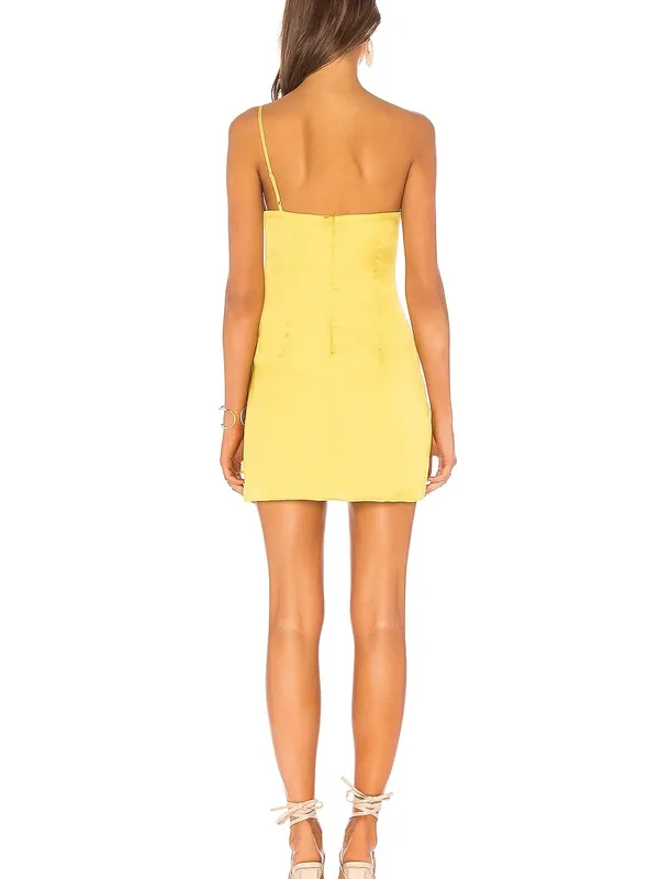 Lovers + Friends Karen Mini Dress - Yellow - Small - Image 3