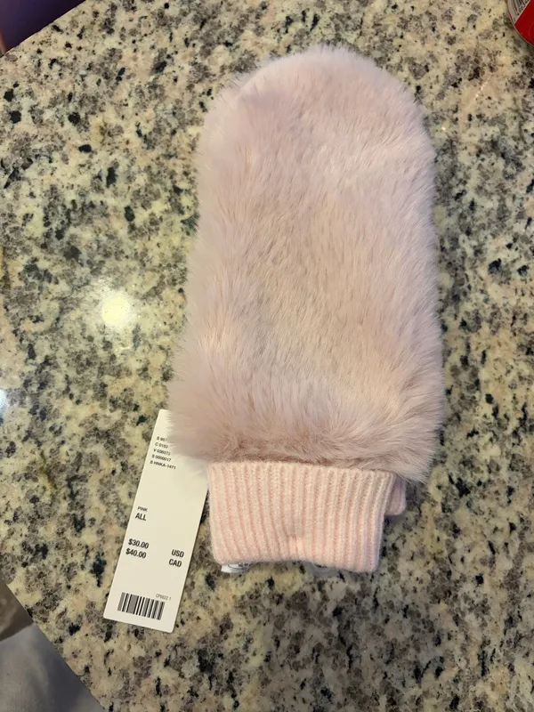 Urban Outfitters Fur Mittens Gloves Sherpa Faux Lining - Image 2