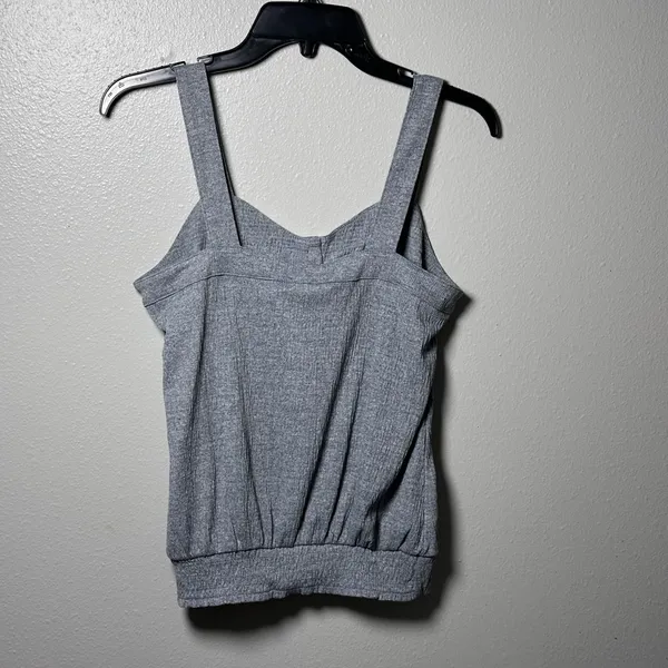 Loft Outlet Women‎ Gray Button Tank Top Size Small - Image 4