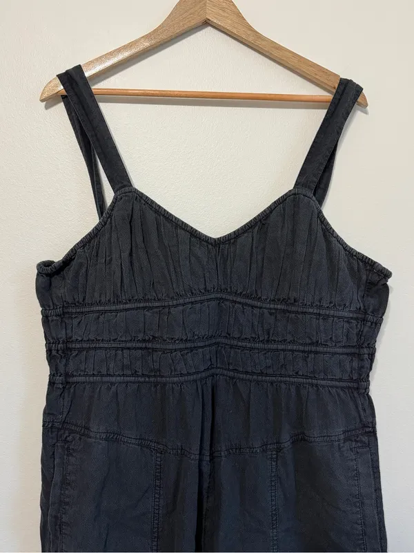 NEW Free People After All Ruched Wide Leg Jumpsuit Size Small - Image 4