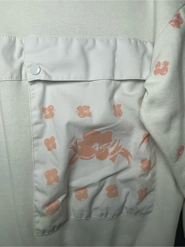 Vintage 80s Jantzen Floral Patchwork Pocket Sweatshirt XL ~ Excellent Condition - Image 3
