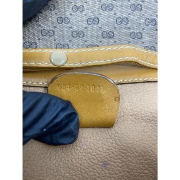 GUCCI Vintage Flap Coated Canvas Crossbody Bag - Image 10