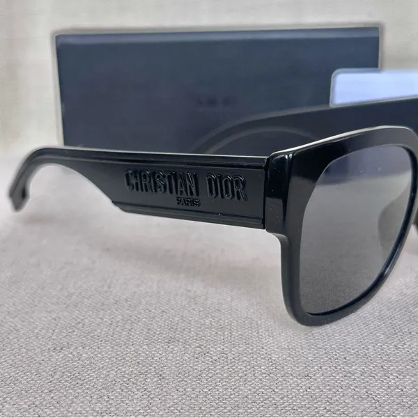 Christian Dior Matte Logo Black Sunglasses - Image 11