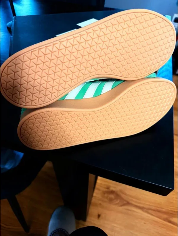 Adidas VL Court 2.0 Green Suede Gum Sole Sneakers Women’s 10 Men’s 9 NWT - Image 6