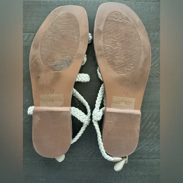 Seychelles Women's Sandals - Cream Braided Straps - Image 4
