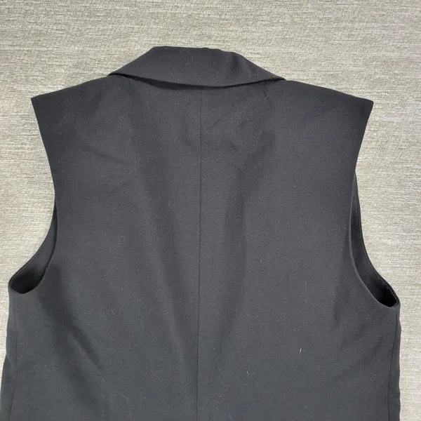BB Dakota Malcolm Blazer Vest Womens Small Black Notched Lapel Long Line Evening - Image 4