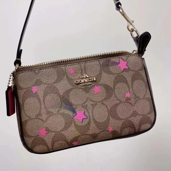 Coach C7294 Nolita 19 In Signature Canvas With Disco Star Print In Khaki Multi - Image 6