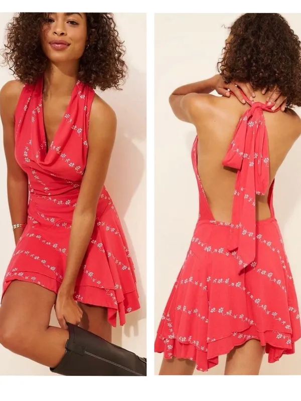 Free People Electric Days Printed Mini Dress - Image 2