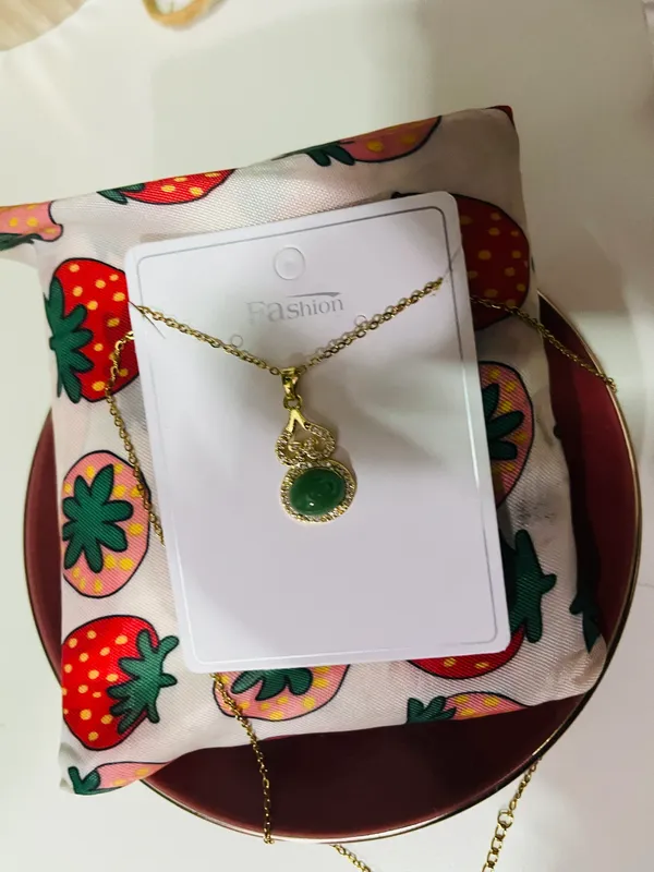 18K Gold good luck sweet and cool necklace - Image 4