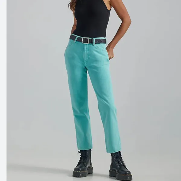 NWT Wrangler Wild West 603 High Rise Straight Jean Aquarius 30X28 - Image 5