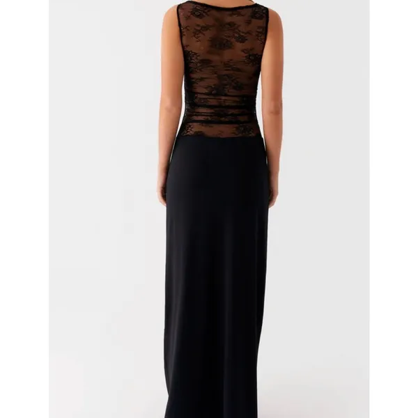 Peppermayo Maxi Dress Lace Sleeveless Wesley Size US 6 Black - Image 5