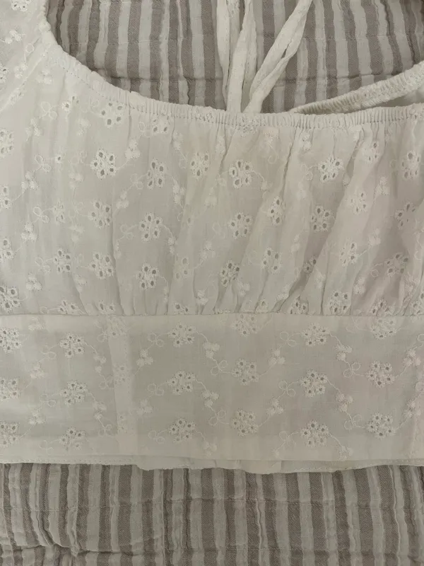 PacSun LA Hearts Cropped Eyelet Top - Image 6
