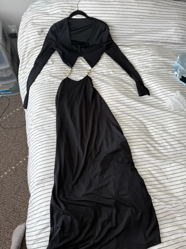 Peppermayo Black Maxi Dress - Image 3
