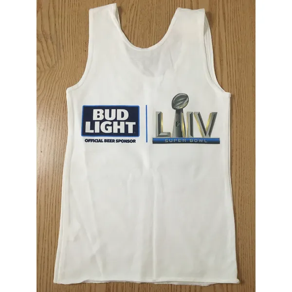 B62 New Hooters Girl Uniform “Official Bud Light NFC Bar” Football Tank Miami Xs - Image 4