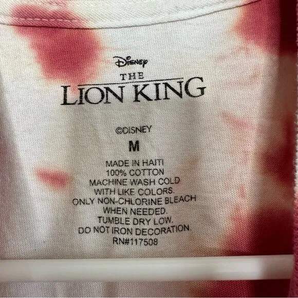 Disney the‎ Lion King Tie Dye Graphic T Shirt Medium Unisex - Image 5