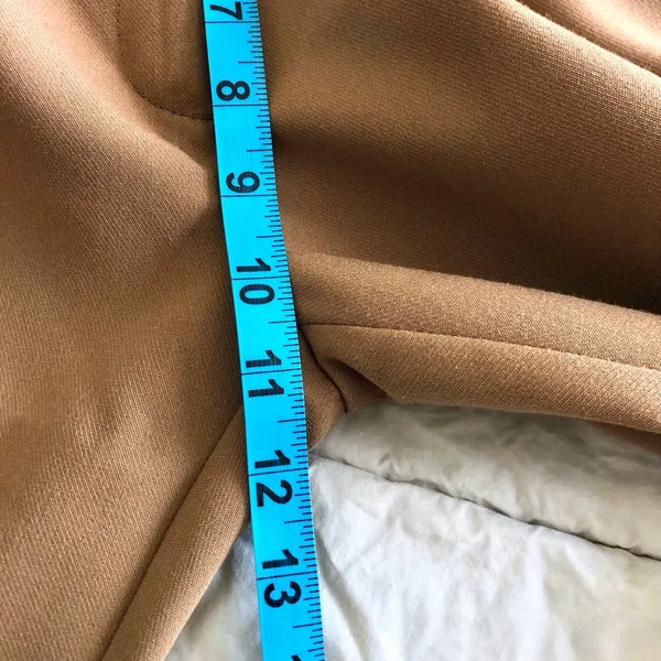 Abercrombie & Fitch Straight Leg Pants in Camel Tan - Image 8
