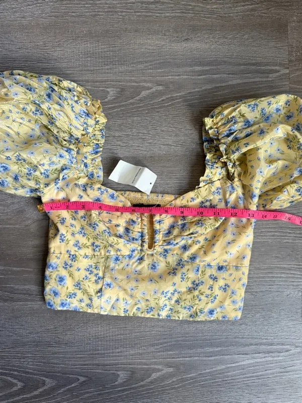 NEW Abercrombie & Fitch Drama Tiered Maxi Skirt and Puff Sleeve SET - Image 5