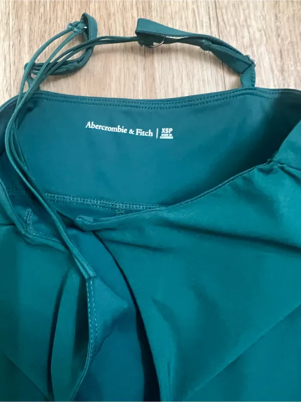 Abercrombie & Fitch Teal Double-Strap travelers Mini Dress - Image 4