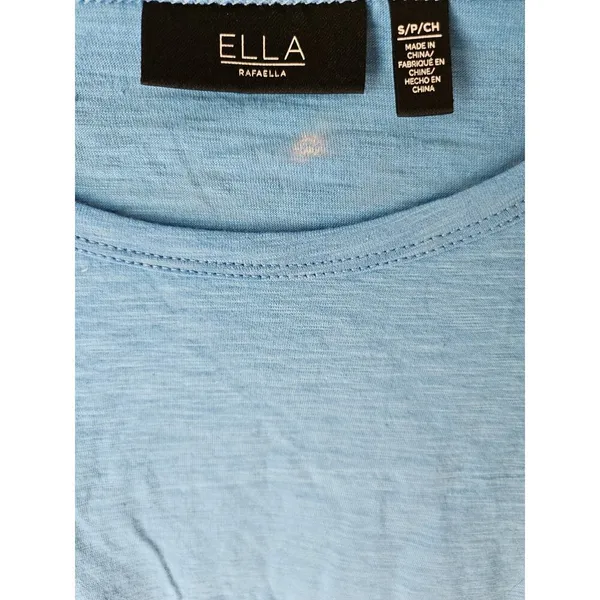 Ella Rafaella women’s short sleeve top in Blue Size Small - Image 5