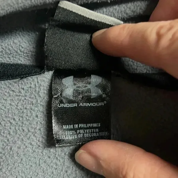 Imperfect 2011 Under Armour fleece medium large half zip lightweight fleece grey - Image 12