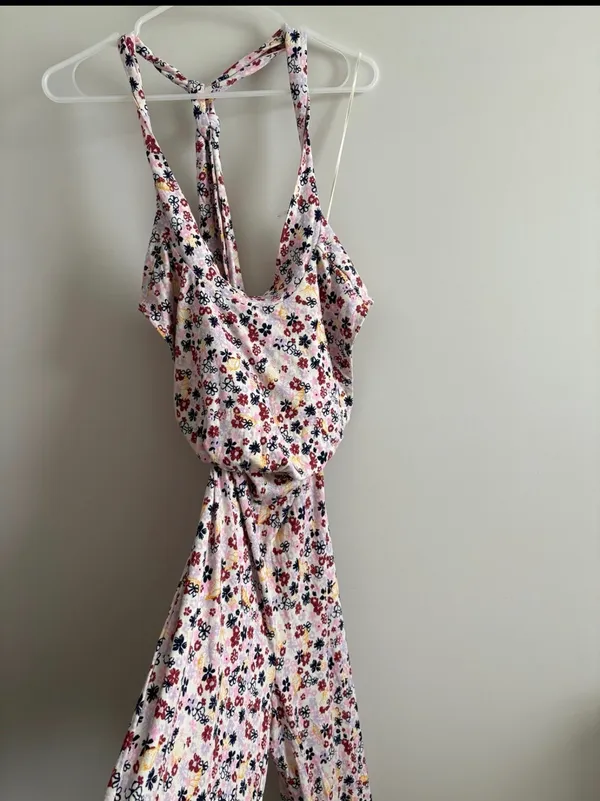Free People Vibe Check floral print jumpsuit in multi Size Small - Image 3