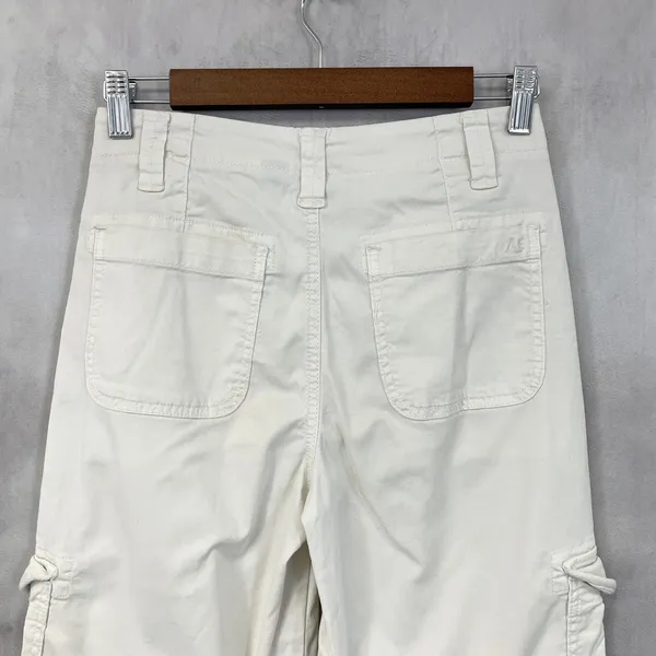 American Eagle Cargo Pants Women 000 Short Baggy Wide‎ Leg Minimal Indie Skater - Image 5