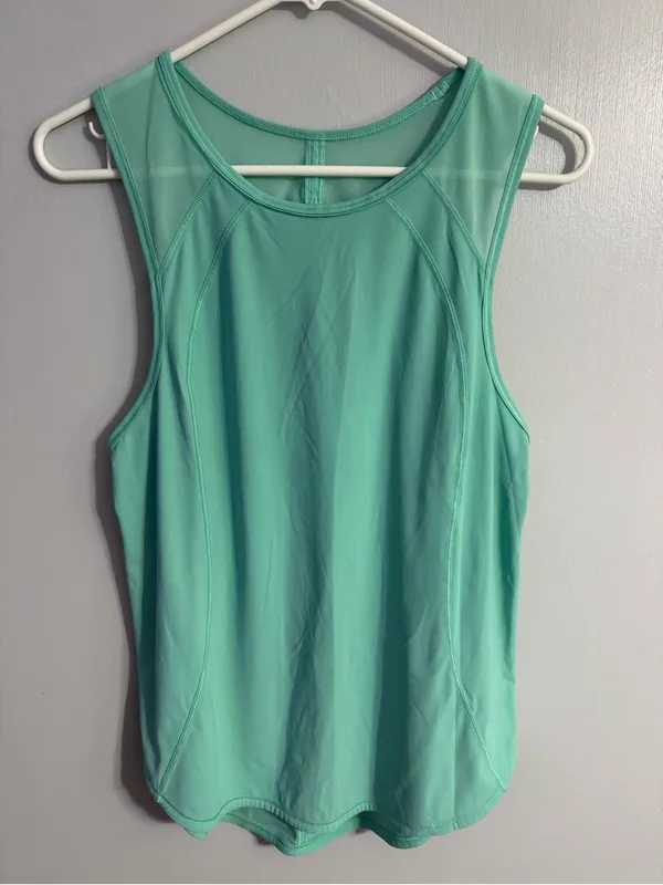 lululemon athletica Mint Green Performance Tank Size 2 - Image 7
