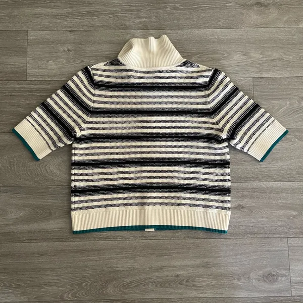 Maeve Anthropologie The Kinsley Collared Crop Cardigan Sweater - large - Image 3